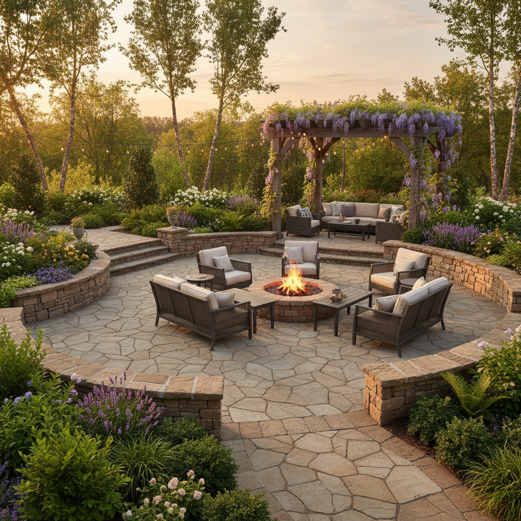 Finished outdoor living space