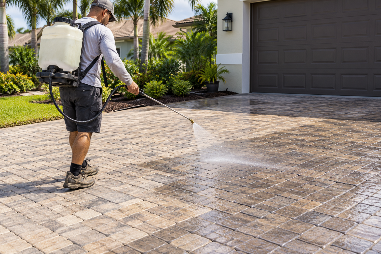 Paver sealing in Central Florida