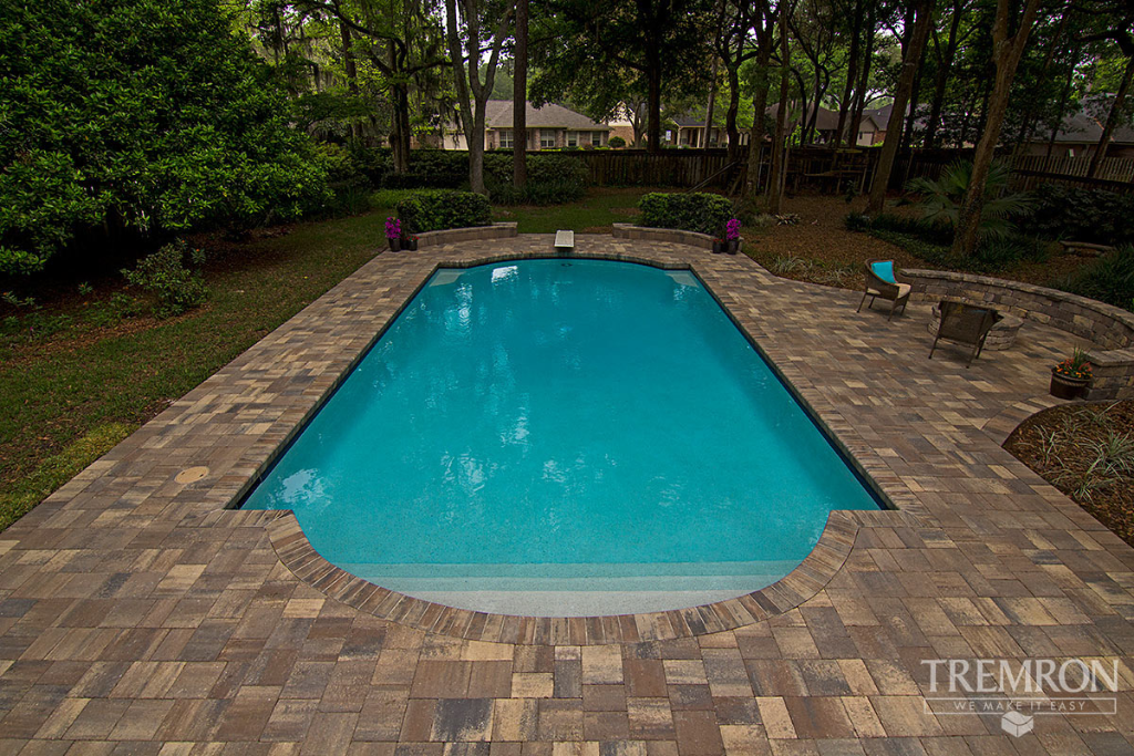 Custom patio paver installation