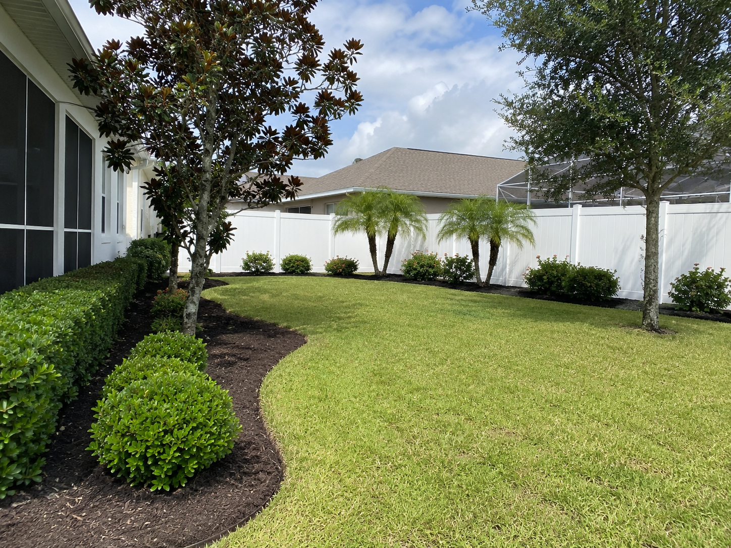 Recurring lawn maintenance service