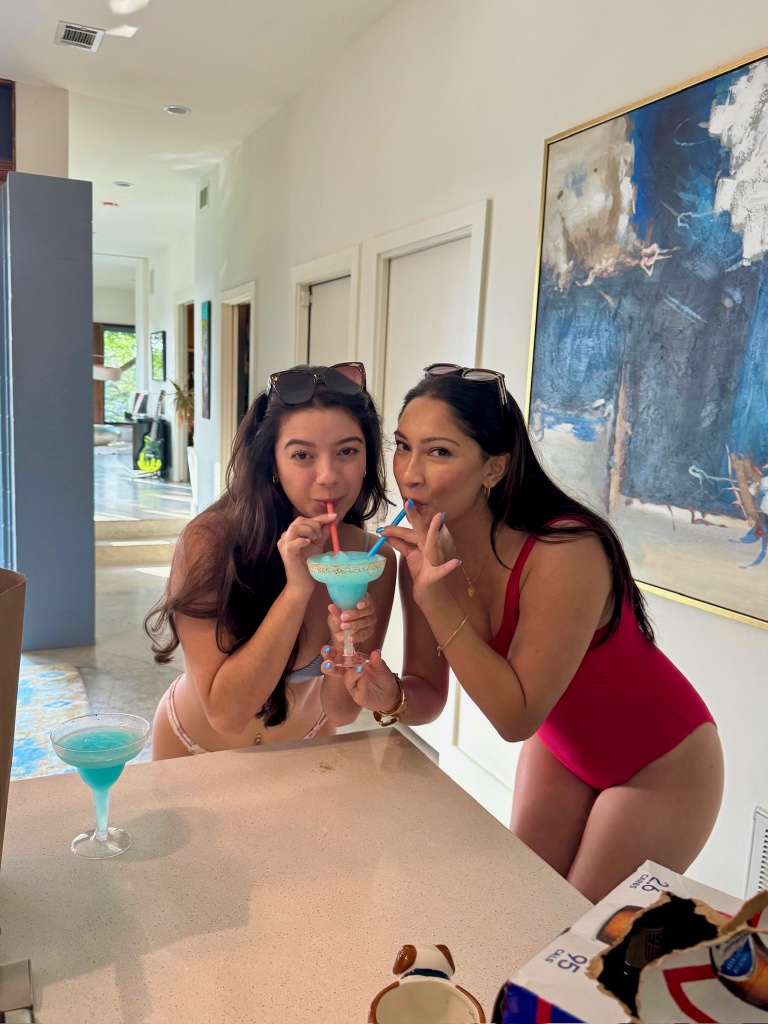 Kitchen island cocktails