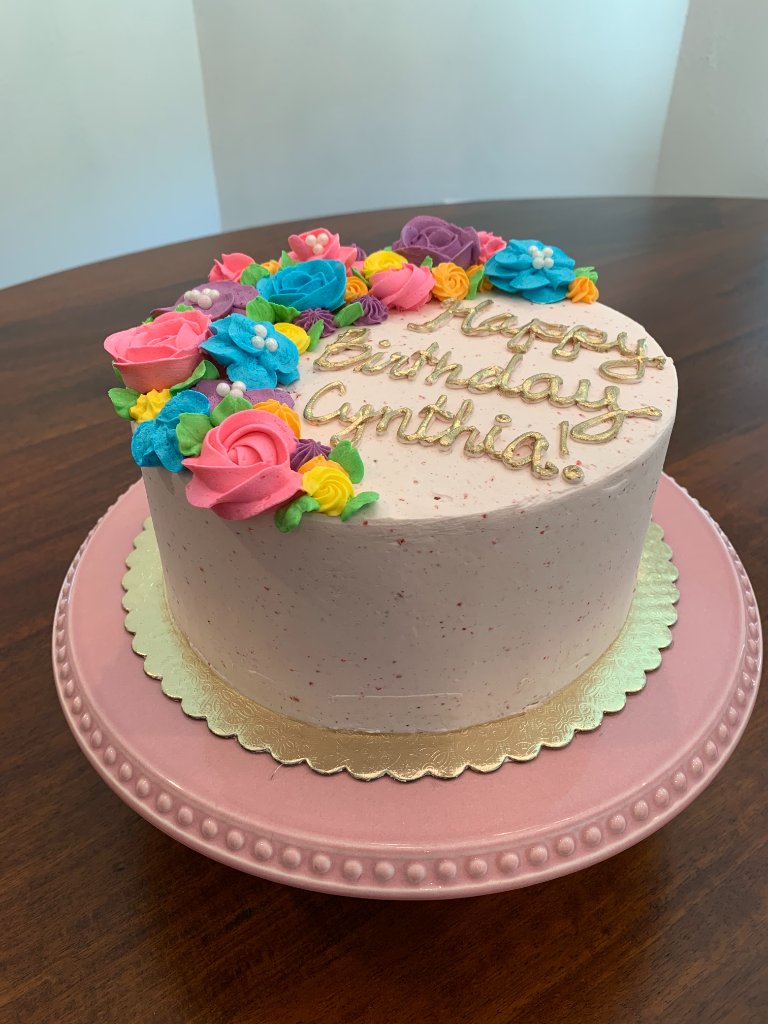 Floral Birthday Cake — Cynthia