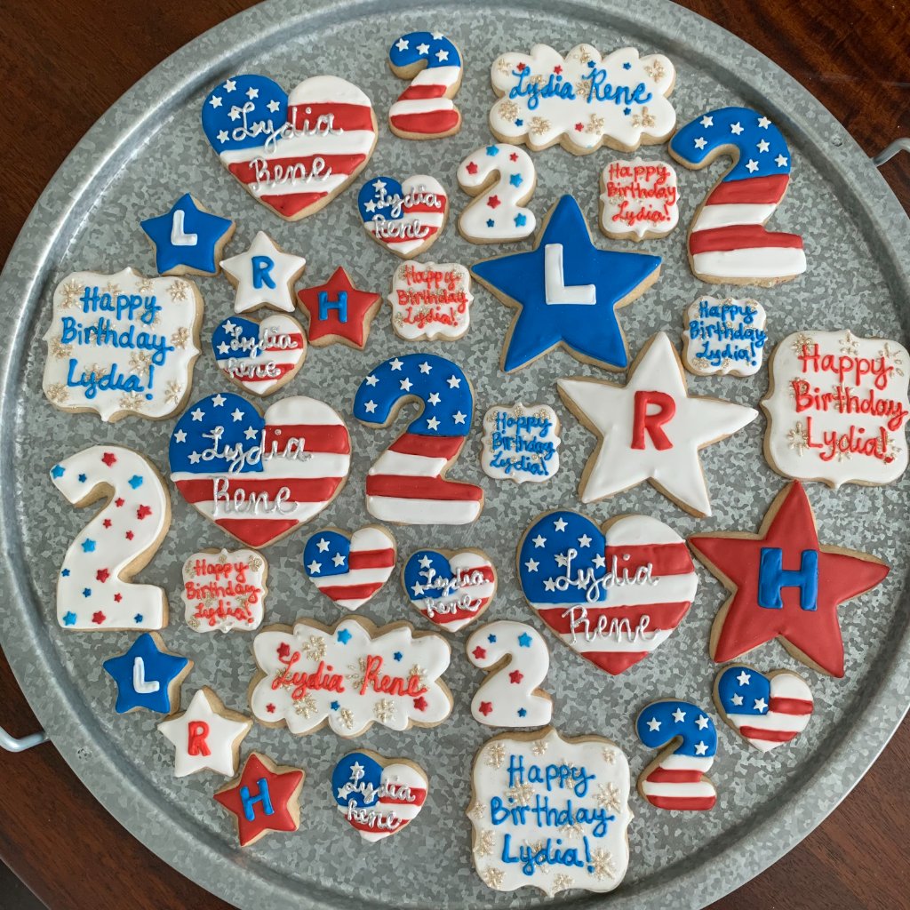 Patriotic Birthday Cookies