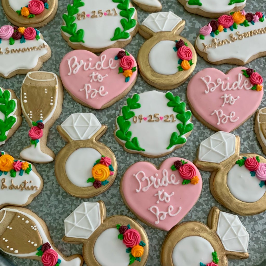 Bridal Shower Cookies — Bride to Be