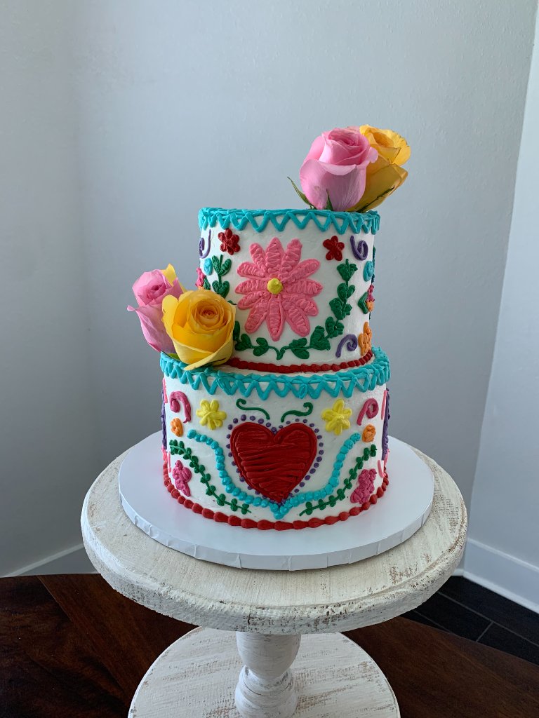 Mexican Embroidery Cake