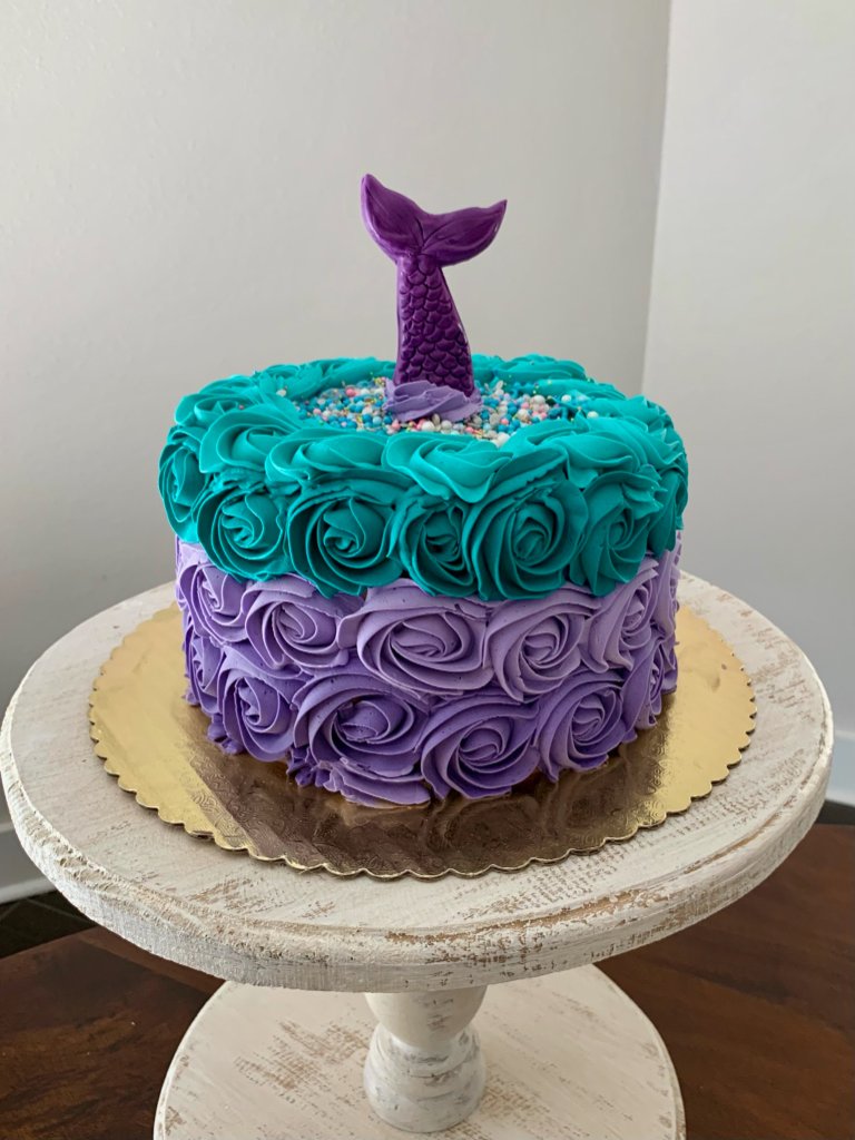 Mermaid Rose Cake