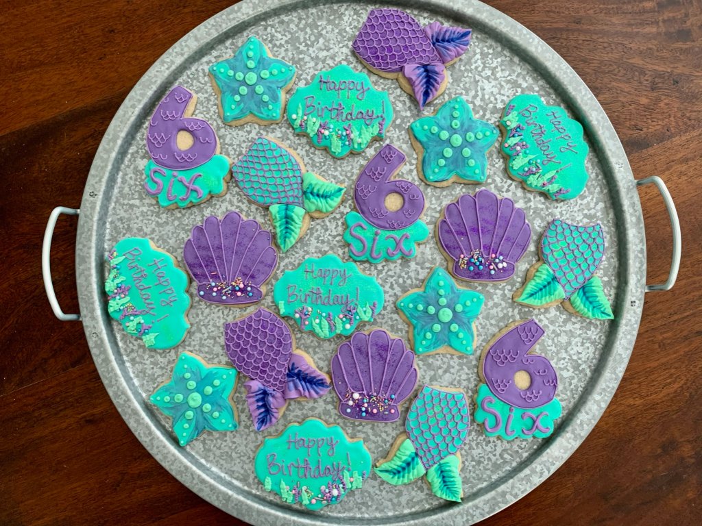 Mermaid Birthday Cookies