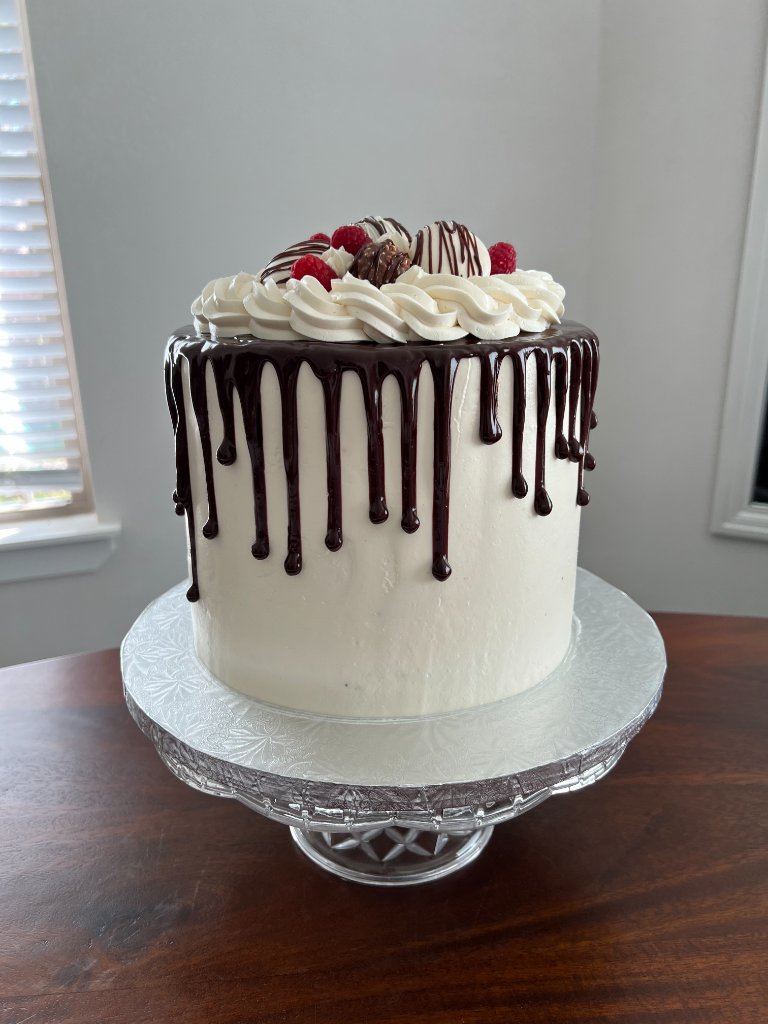 Chocolate Drip Cake Close-Up