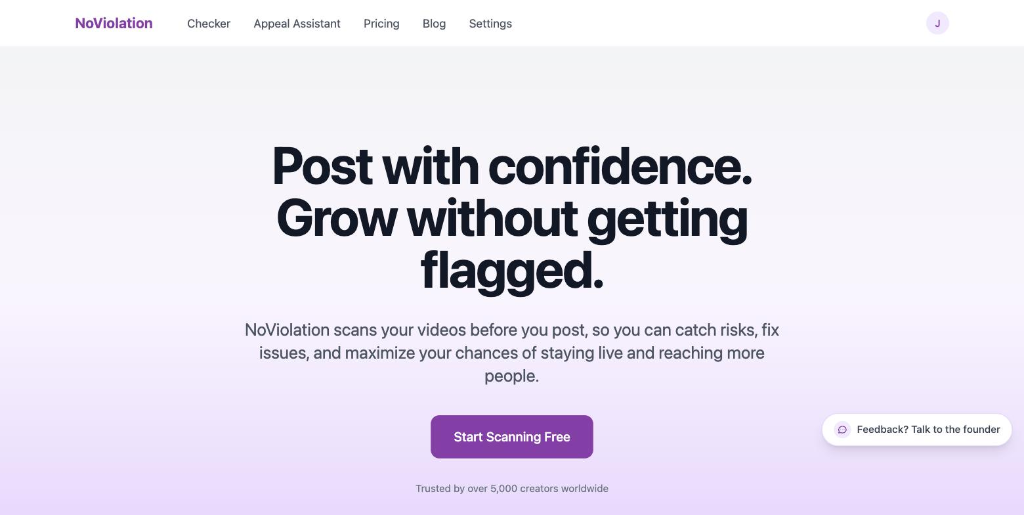 NoViolation Homepage