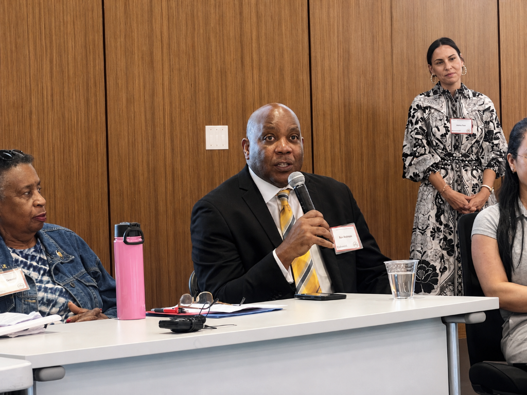 Ron speaking at panel