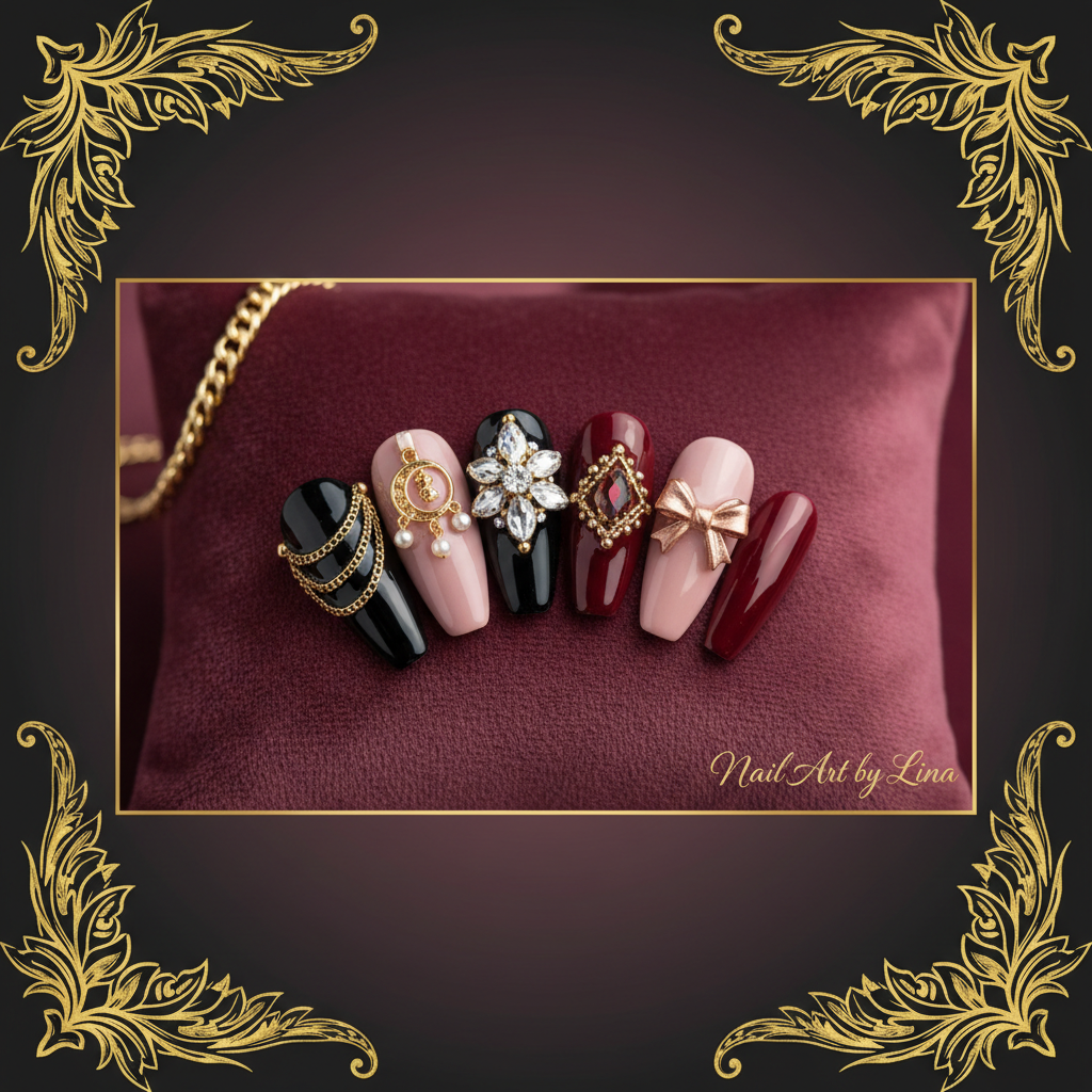 How to Add Jewels, Charms & Embellishments to Press-On Nails