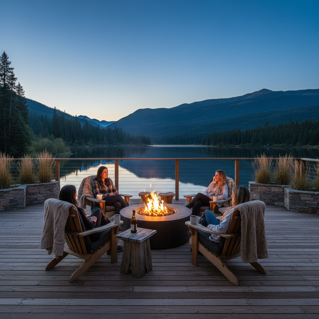 Women celebrating freedom in nature at a Restore Retreat