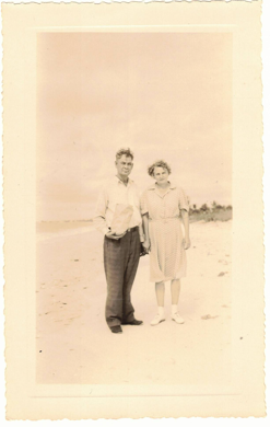 My great grandfather and great grandmother enjoying a day at the beach on Sanibel Island circa 1940's