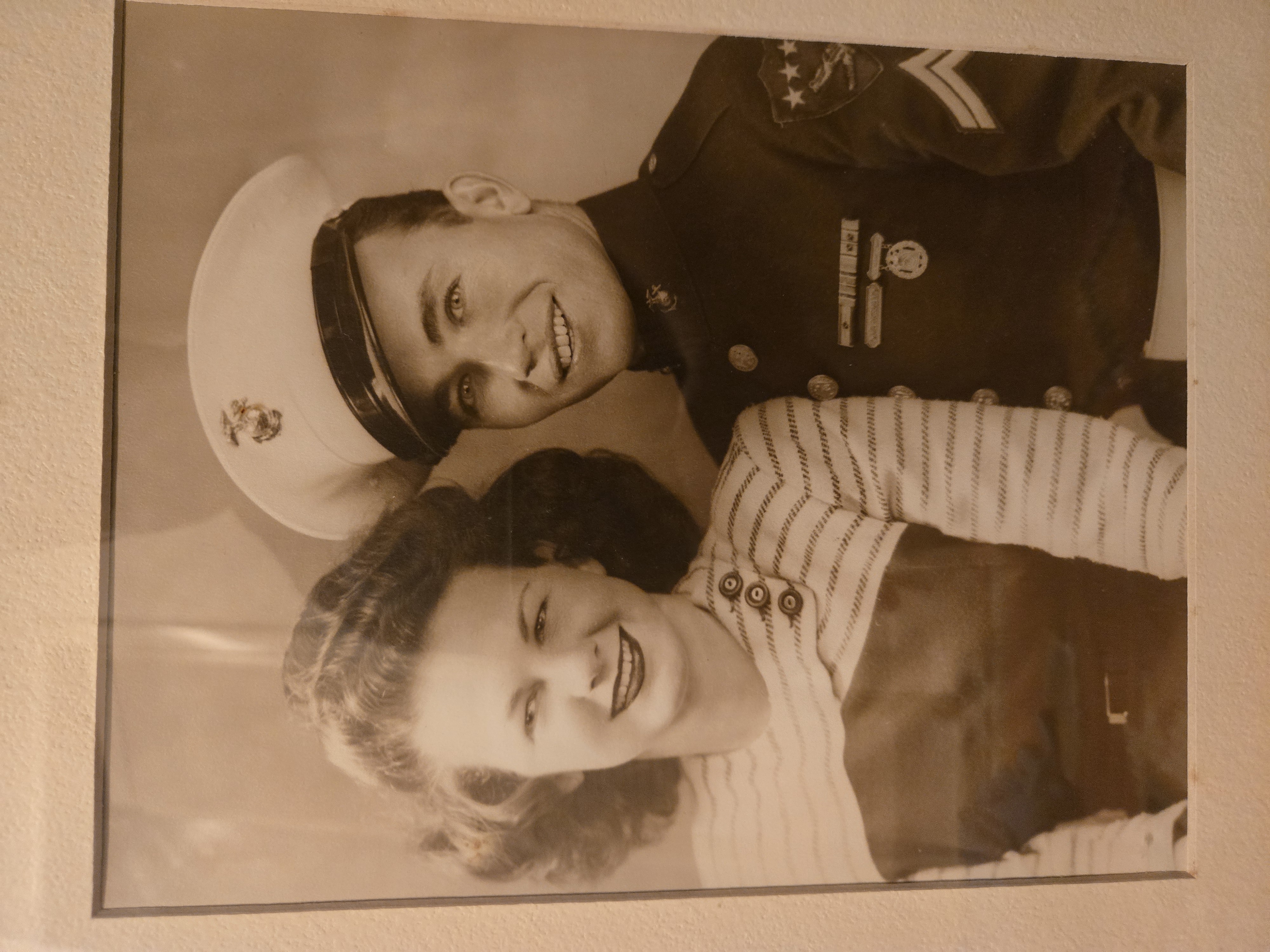 My grandfather and grandmother circa 1946. Grampa was born in Highlands County, Venus, Florida under a cabbage palm on Fisheating Creek. Grama was born in Fort Myers in 1925. She had a day care on the corner of Jackson and South Street from the 1960's to the 1990's, called Kiddie Kare.