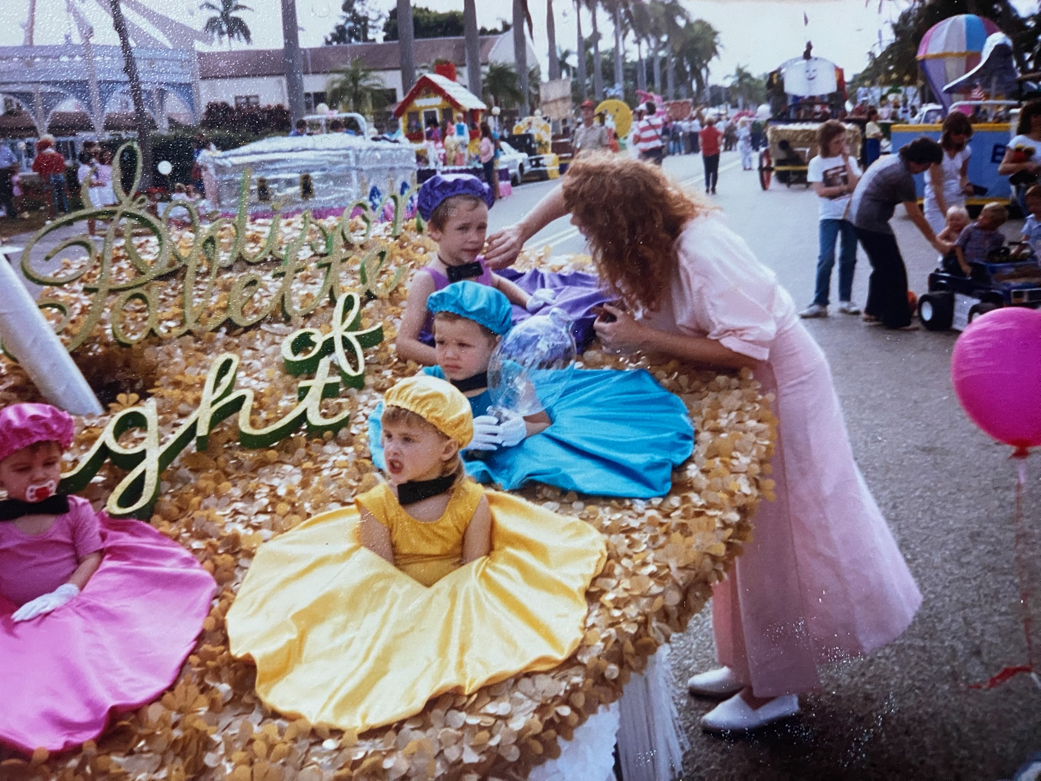 Me and my brothers and sisters getting ready for the Edison Festival Junior Parade 1986