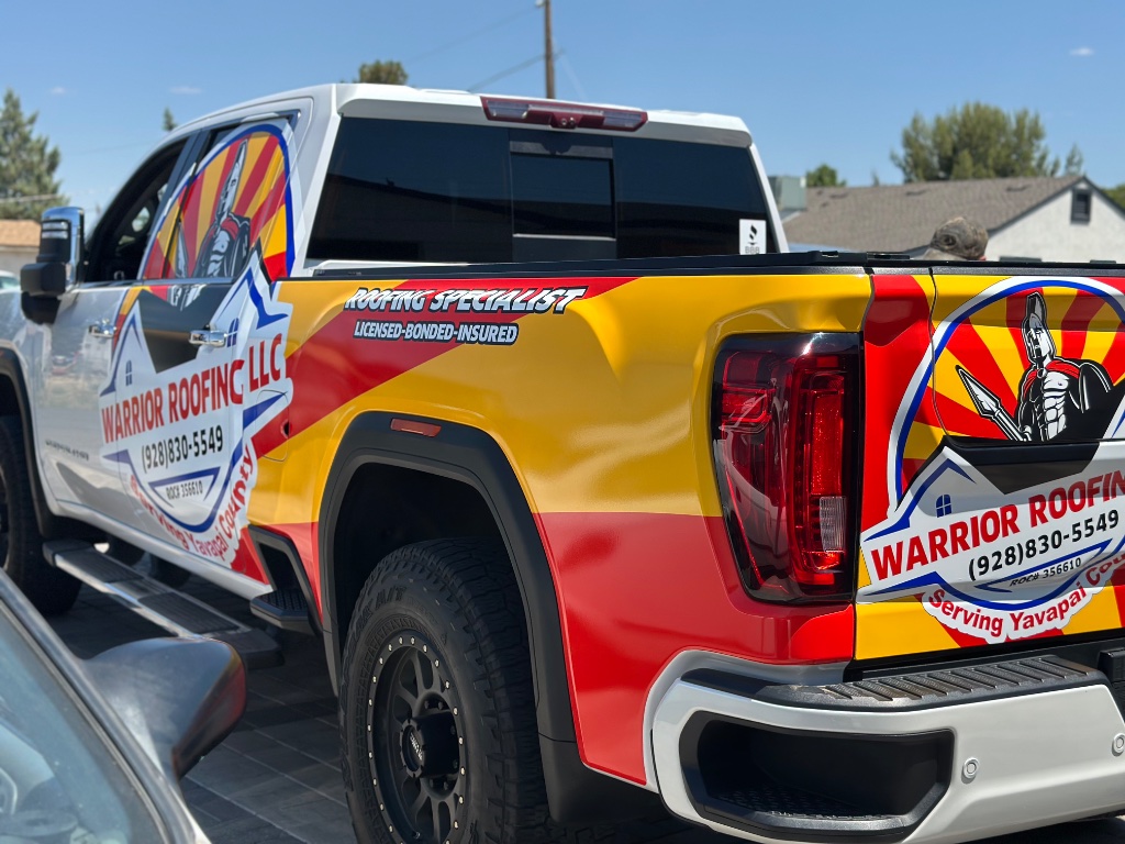 Warrior Roofing LLC — Full Truck Wrap | Prescott, AZ