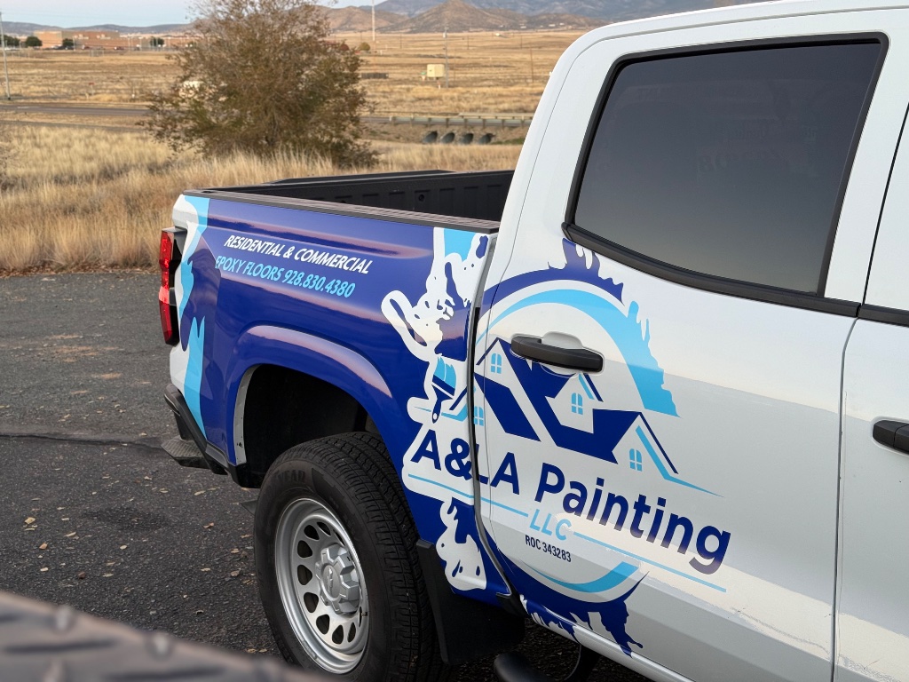 A&LA Painting LLC — Partial Truck Wrap | Chino Valley, AZ