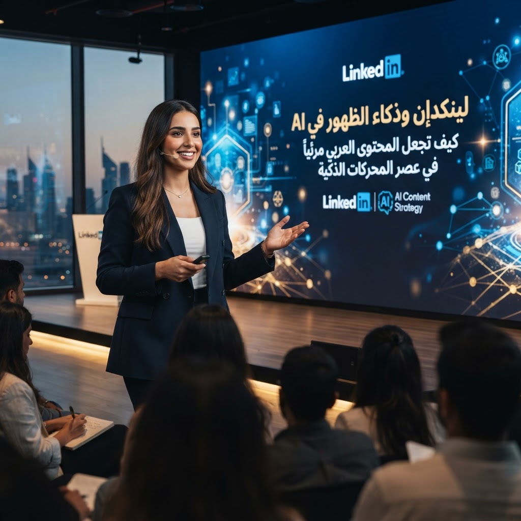لينكدإن وذكاء الظهور في AI: كيف تجعل المحتوى العربي مرئياً في عصر المحركات الذكية