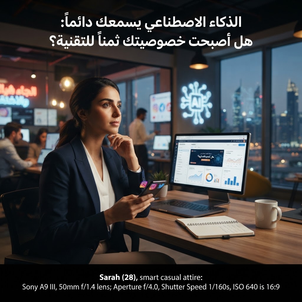 الذكاء الاصطناعي يسمعك دائماً: هل أصبحت خصوصيتك ثمناً للتقنية؟
