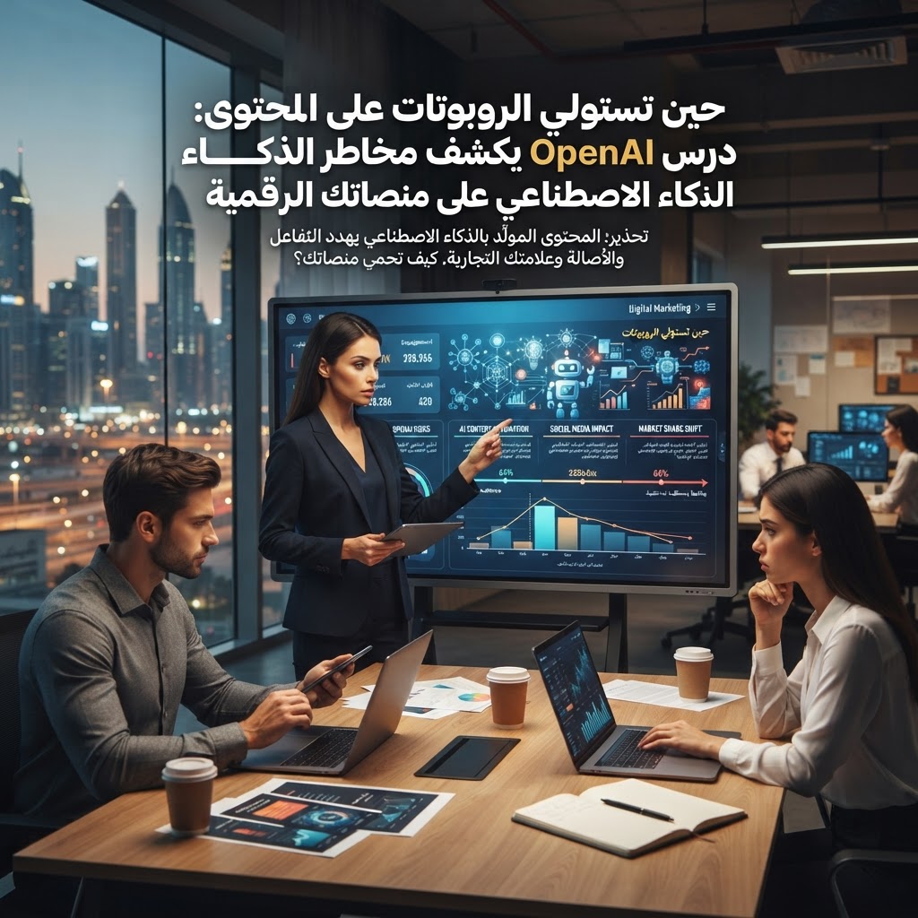 حين تستولي الروبوتات على المحتوى: درس OpenAI يكشف مخاطر الذكاء الاصطناعي على منصاتك الرقمية