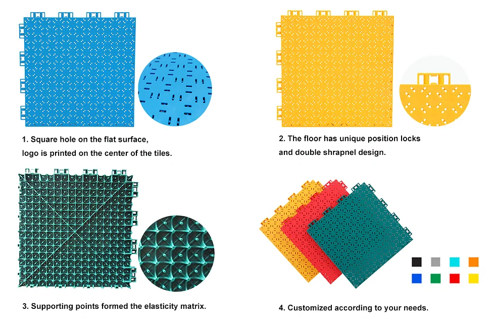Indoor/Outdoor tile features and color options