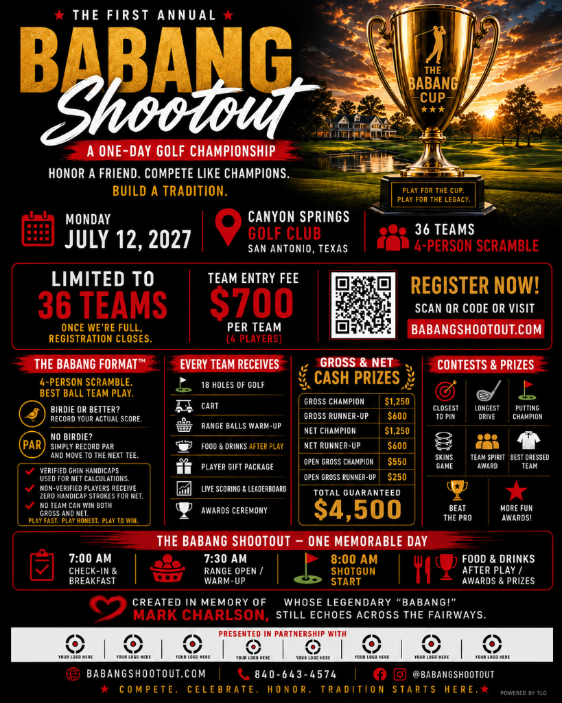Babang Shootout tournament flyer