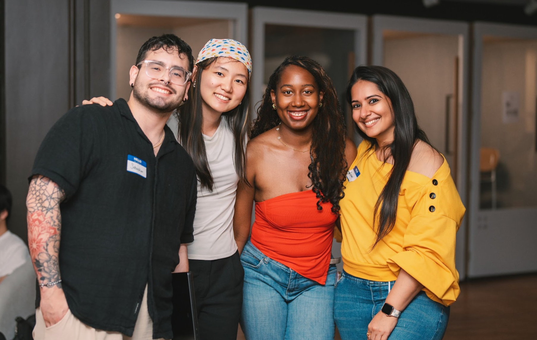 Members at a networking event
