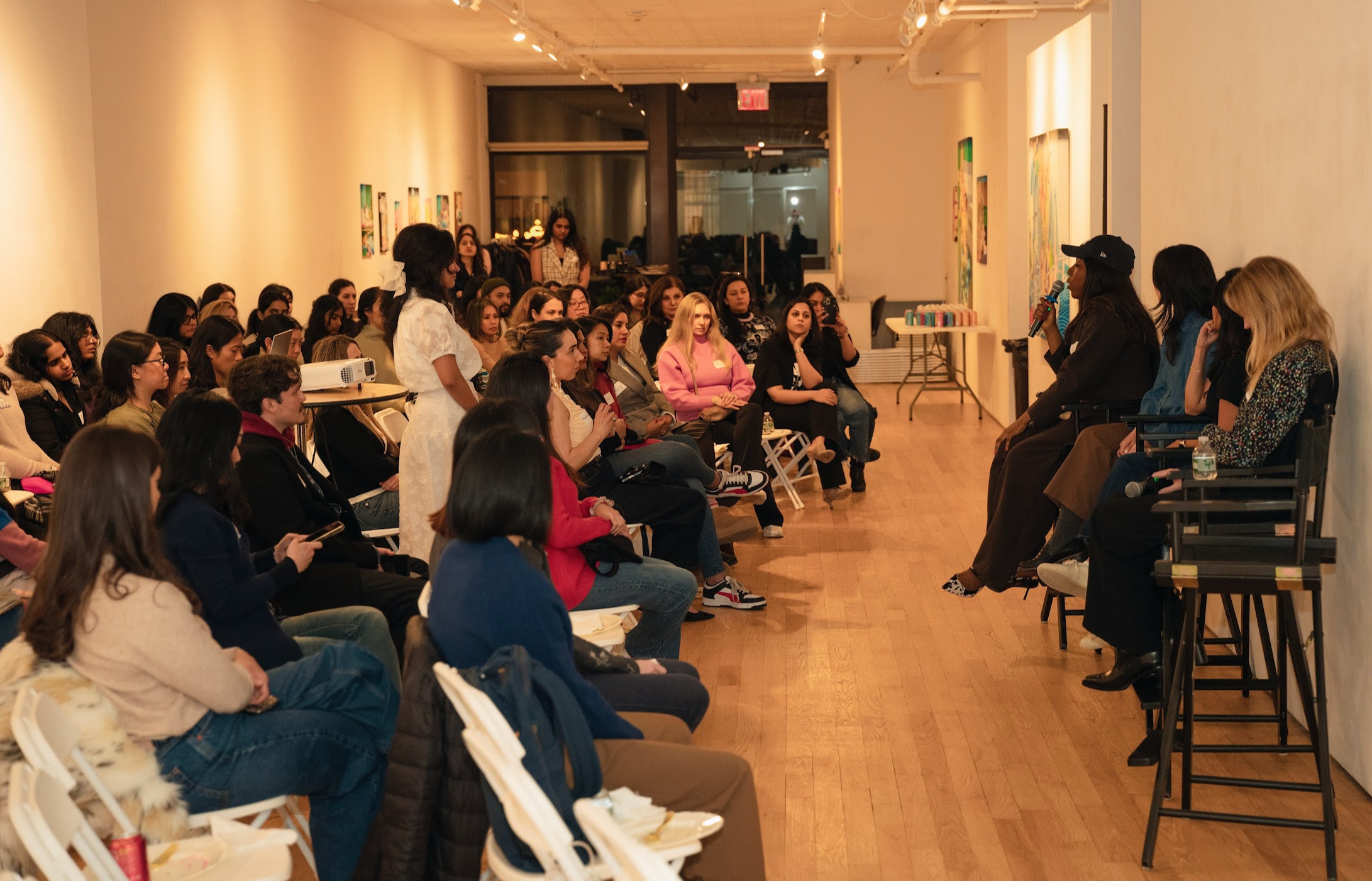 Panel discussion at a community event