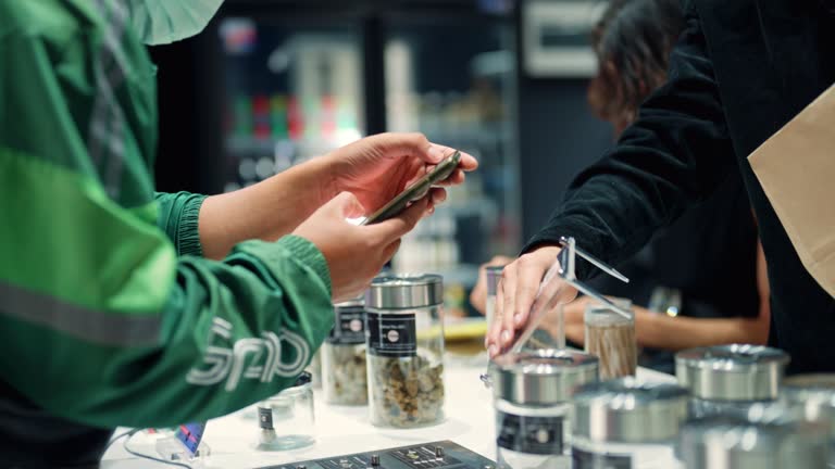 Cannabis dispensary transaction