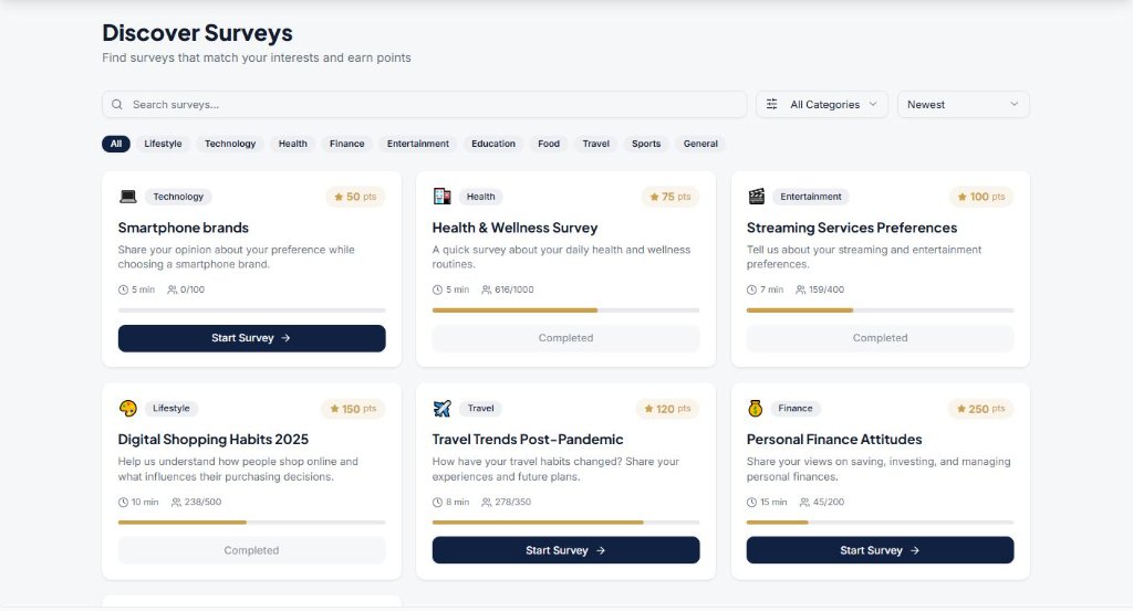 Voice Vault survey discovery dashboard