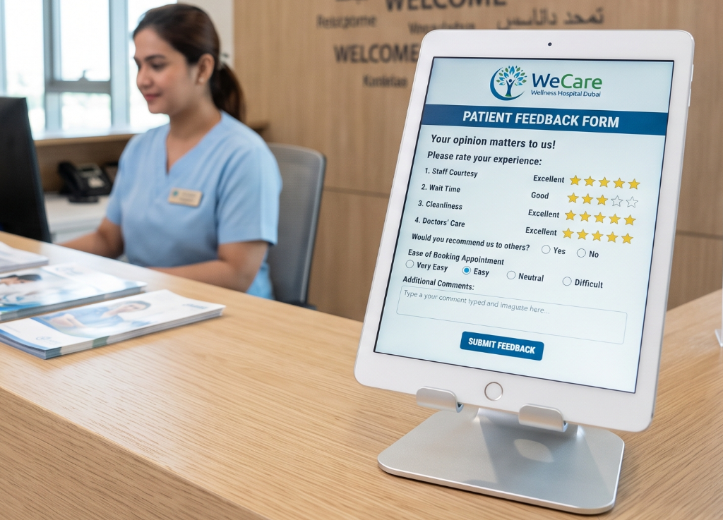 iPad patient feedback form kiosk