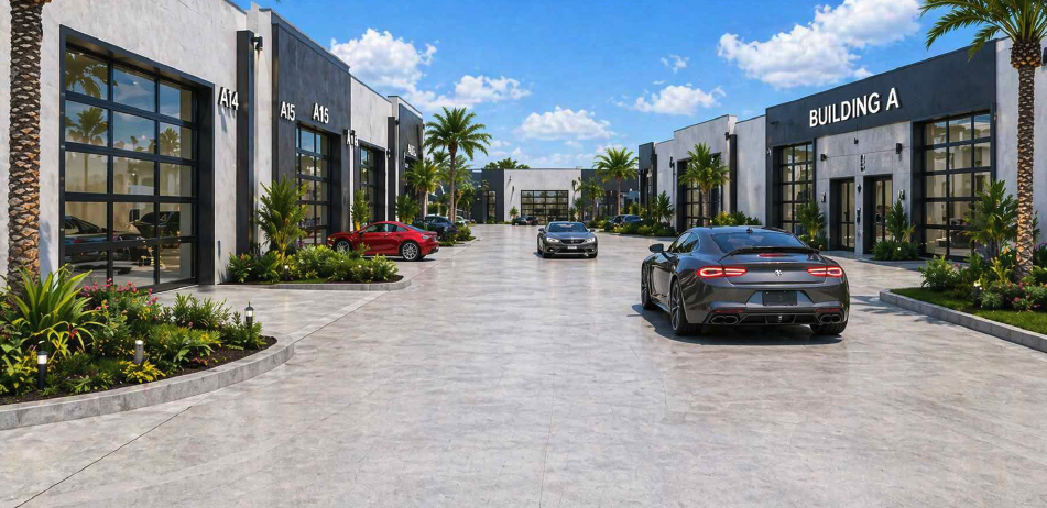 Gulfstream Bays Building A courtyard rendering