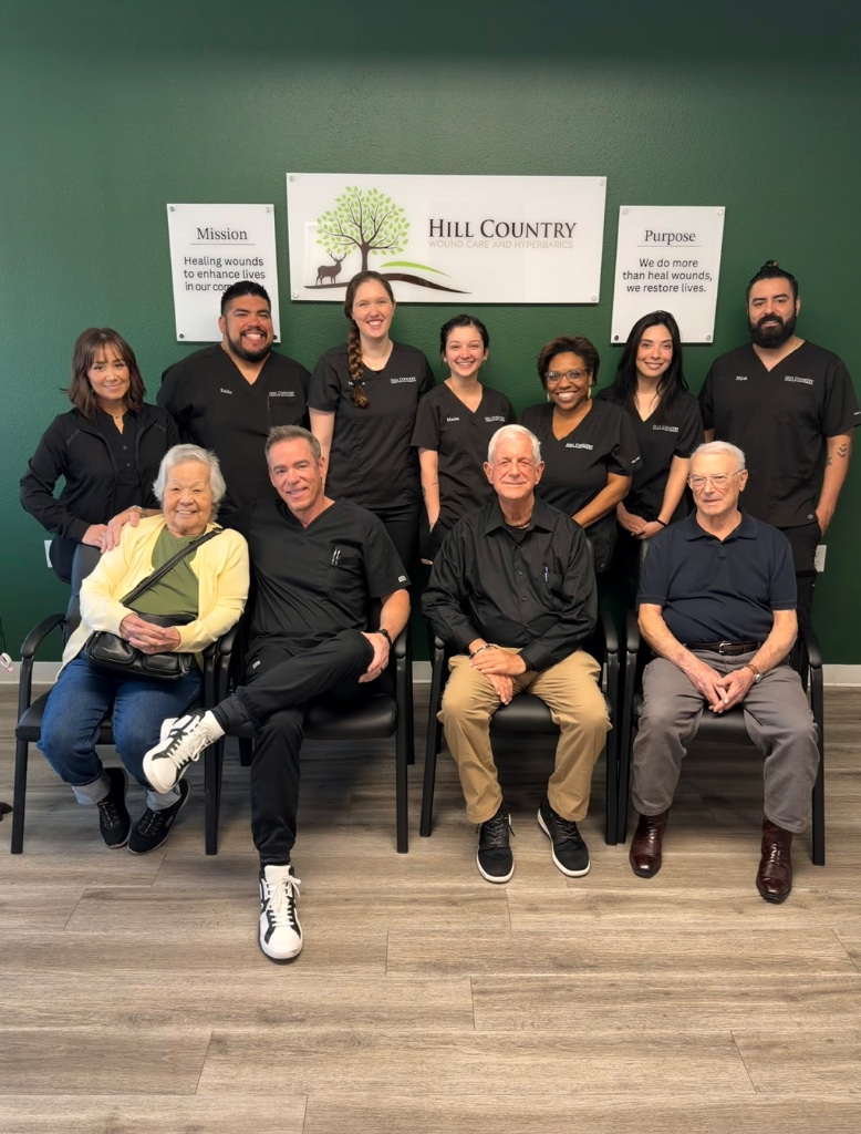 Board-certified Hill Country Wound Care physicians and clinical staff at a Greater San Antonio clinic