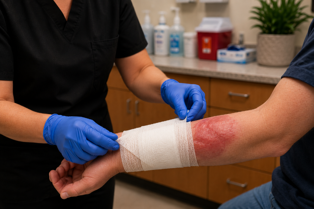 Burn Wounds treatment at Hill Country Wound Care — San Antonio