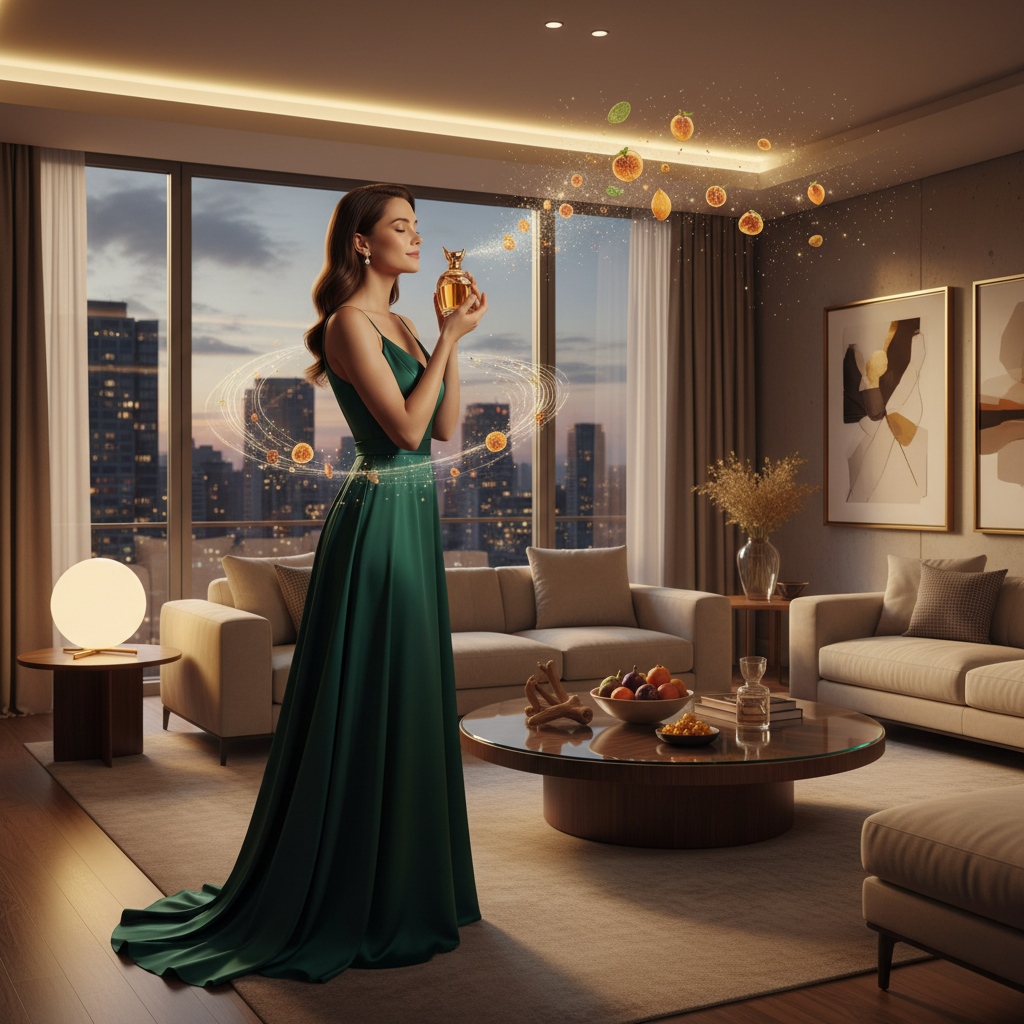 Elegant woman fragrance