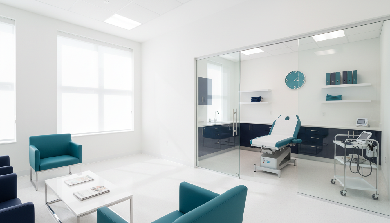 Clean modern healthcare facility
