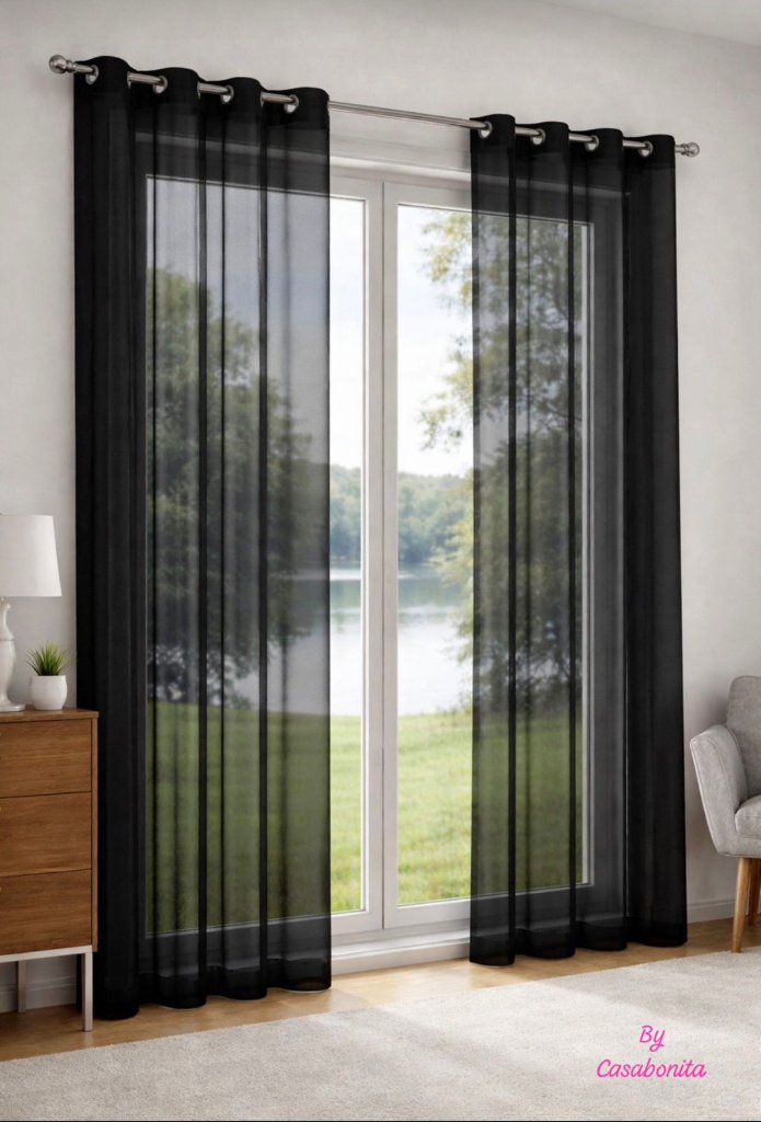 Cortina navideña / ventana/ dos hojas