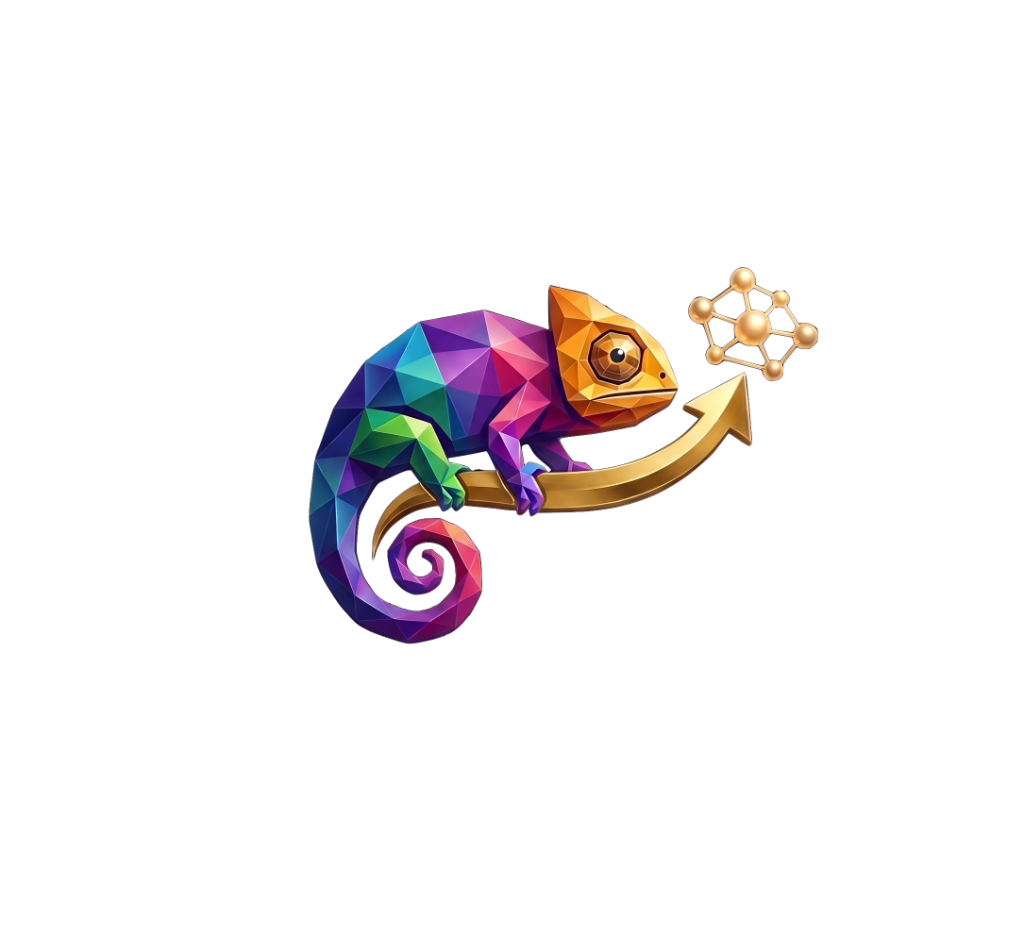 SnazzyLeads chameleon logo