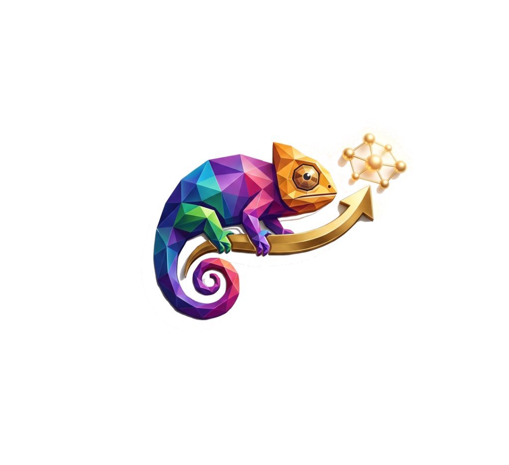 SnazzyLeads chameleon logo