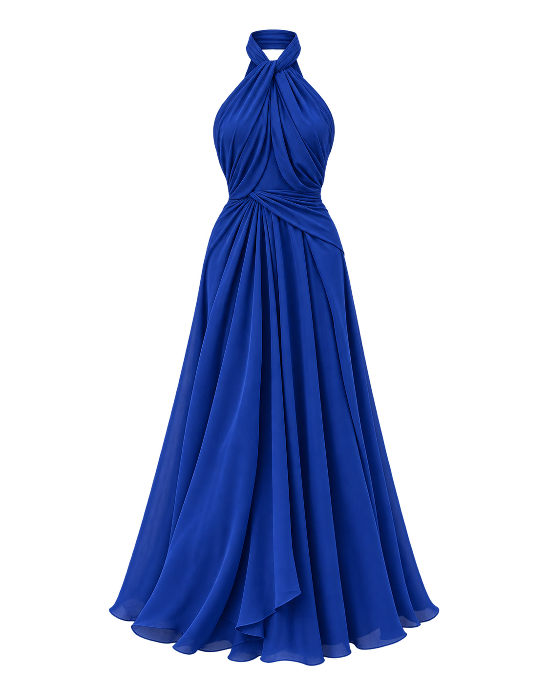 Draped Halter Dress