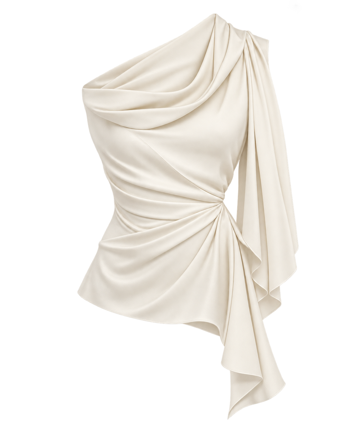 Ikenna — Sculpted Draped Top