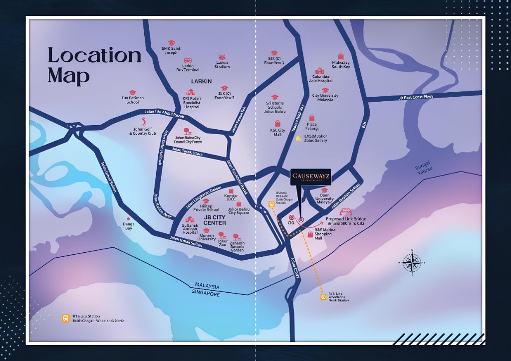 Causewayz Square Location Map