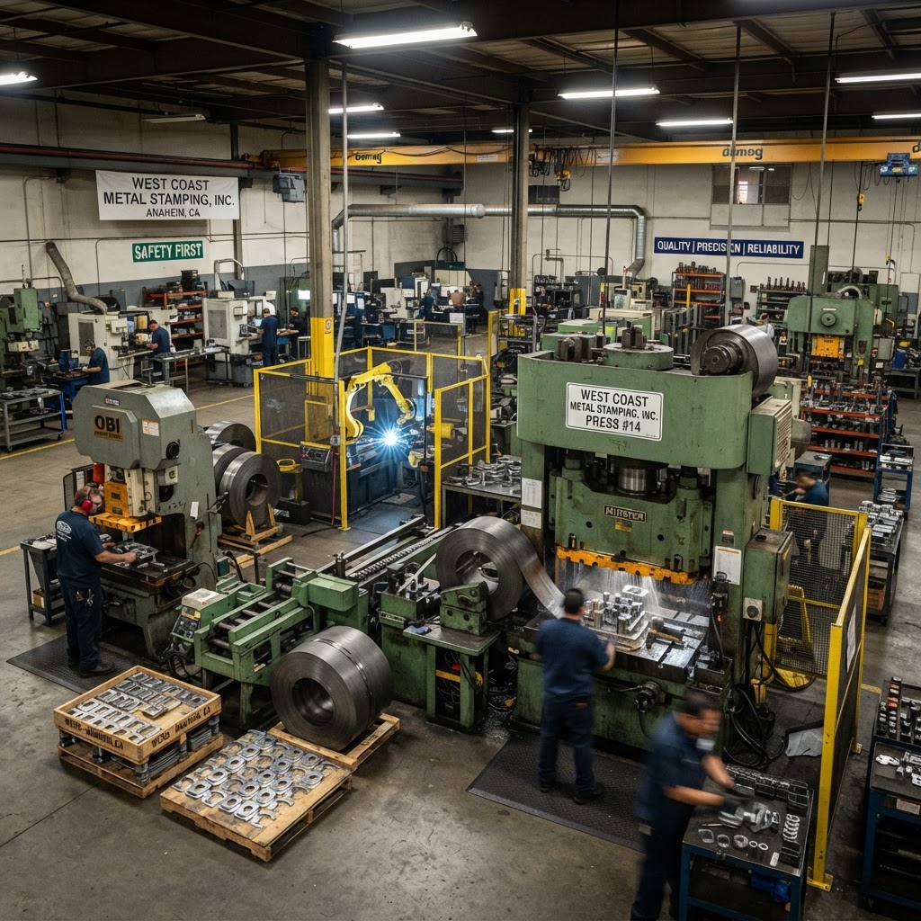 Inside West Coast Metal Stamping, Inc.: A metal stamping and forming Shop Built on Precision and Pride