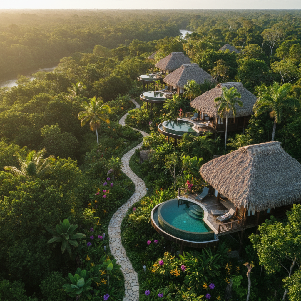 Aerial — 11 Villas in the Jungle Canopy