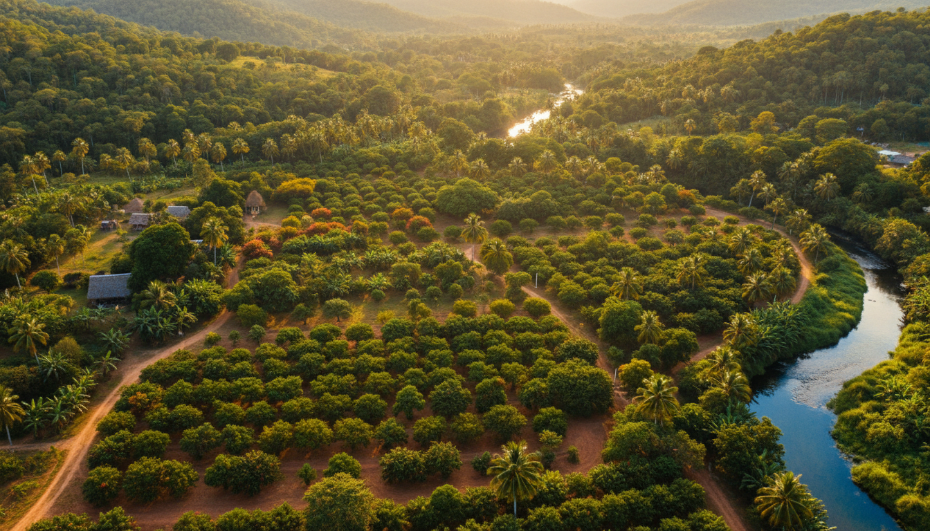 Hillview Farm Belize aerial view