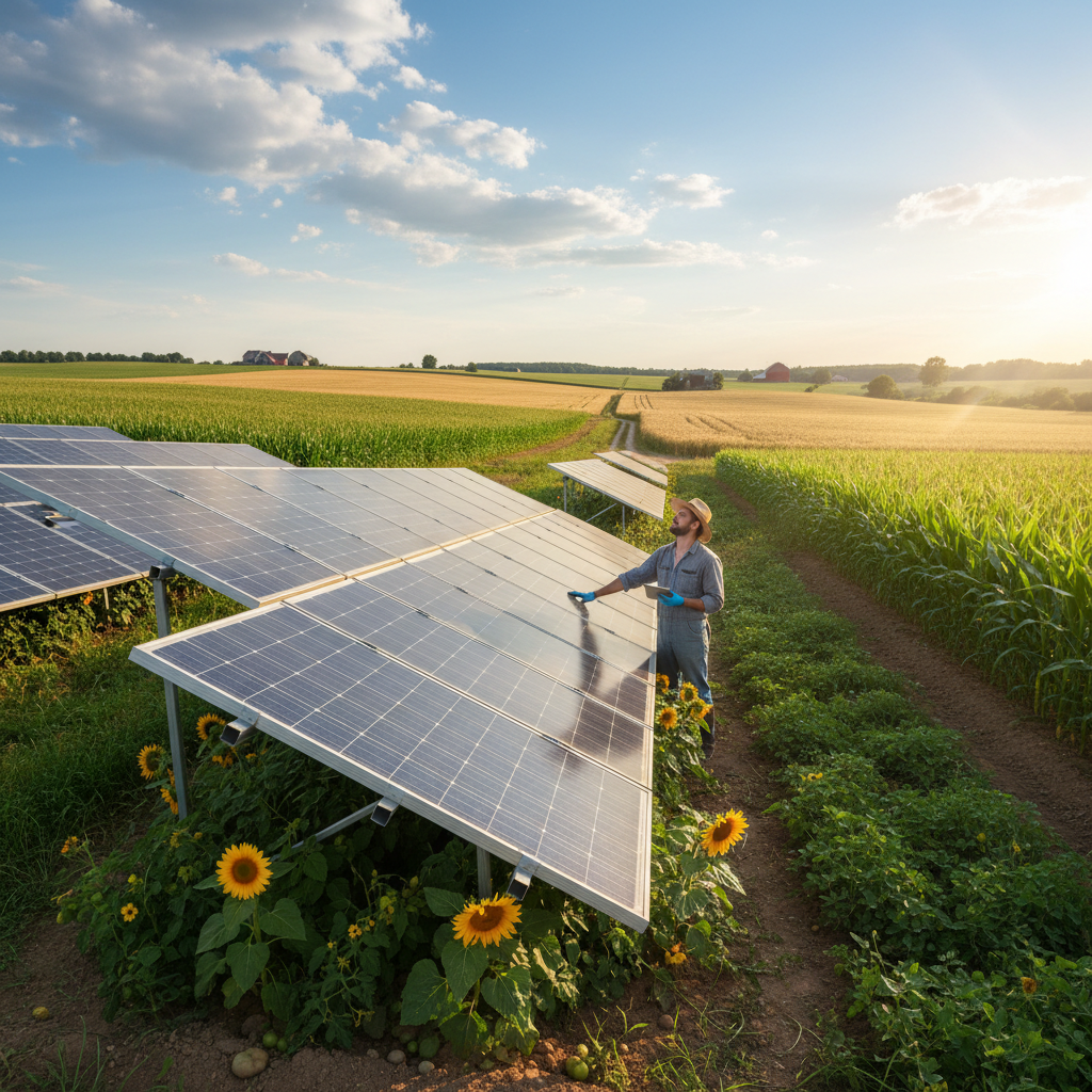 Harnessing the Sun: Farms Generating Income with Solar