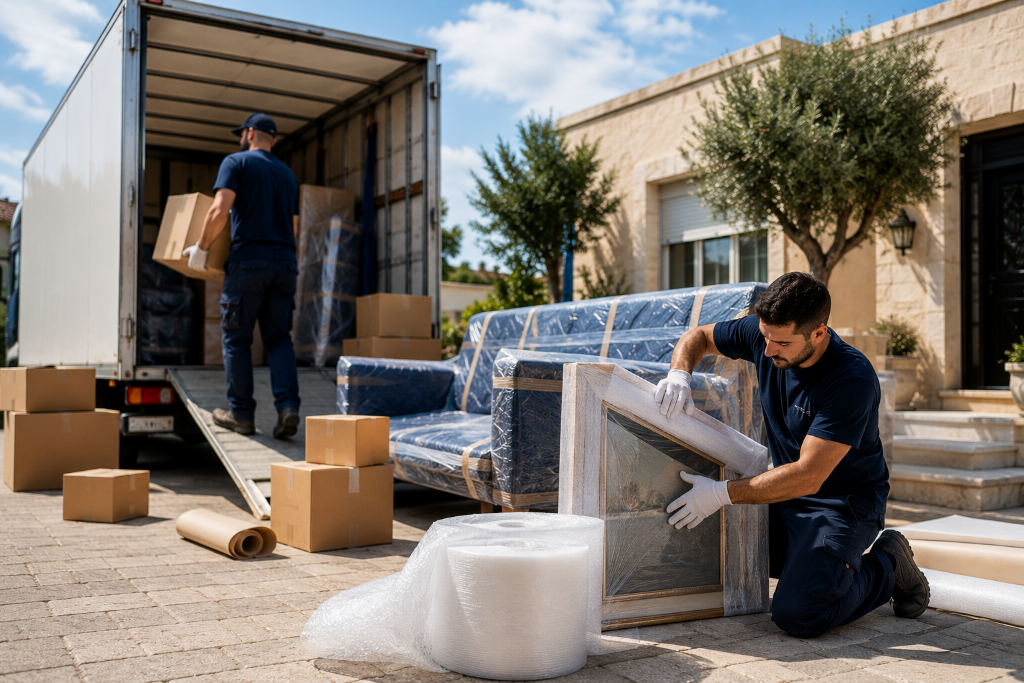 Équipe Isradem — emballage professionnel pour déménagement vers Israël