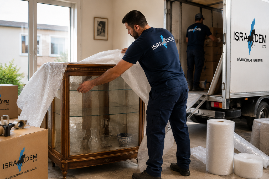 Emballage professionnel de meubles pour déménagement Isradem