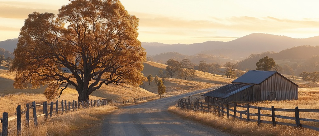 Rural farm landscape