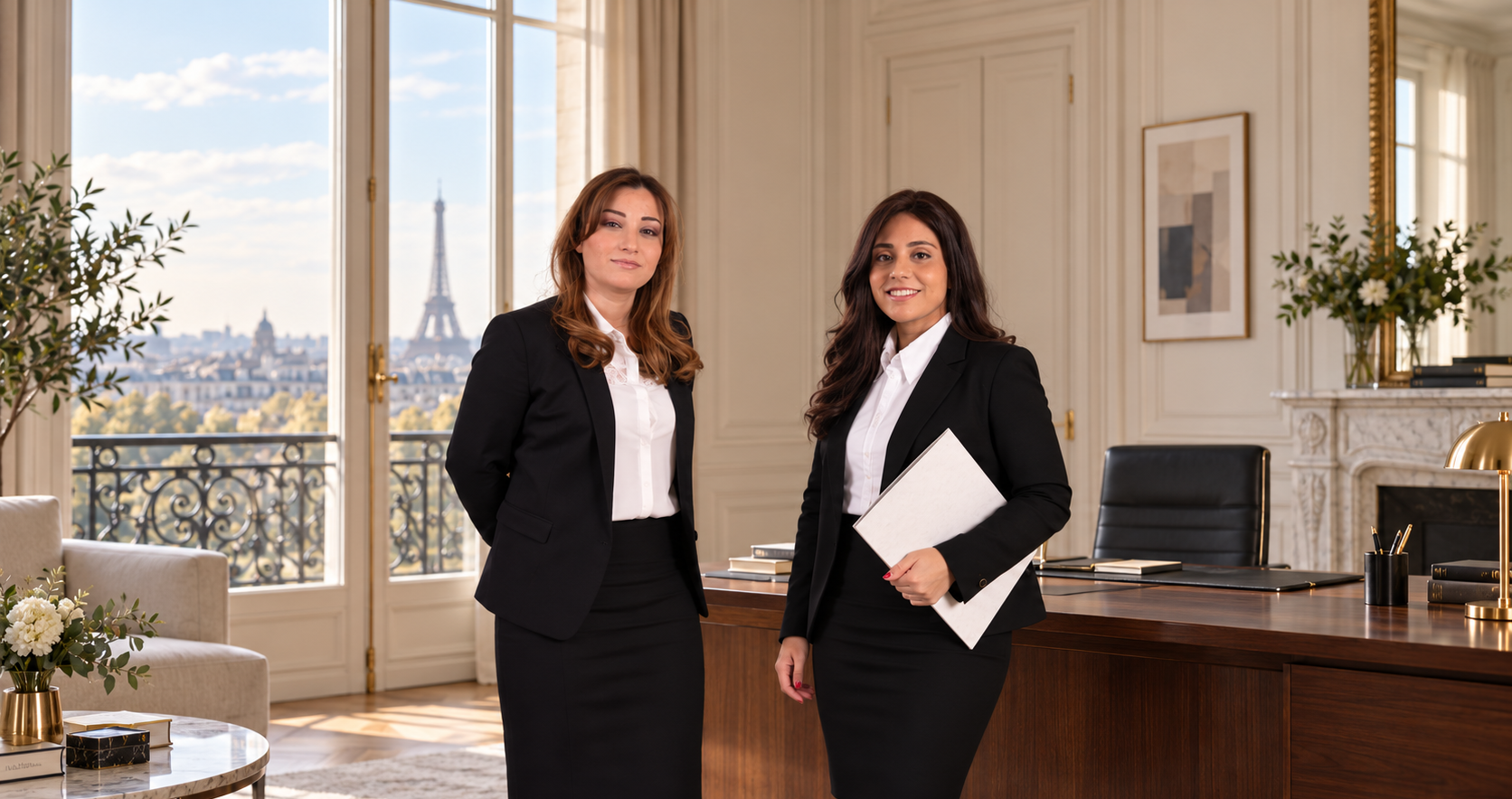 Avocates du cabinet Guigui Cohen dans leur bureau parisien